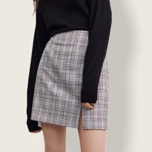 Zara Plaid Mini Skirt